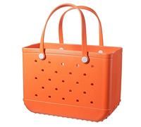 Huasean Unisex's Beach Bag - Oversized Rubber Beach Bags | Waterproof Washable Summer Tote Bog | Durabl-e Open Tote Bag For The Beach Boat Pool Sports Picnics Shopping