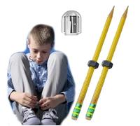Huashenglong Adhd Pencil - Threaded Pencils for Adhd & Anxiety, Silent Sensory Tool for Stress Relief, Threaded Fidget Pencil Perfect for School Office Home, Essential Tools for the Classroom (2Pcs)