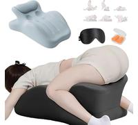 Huashenglong Arcova Sweet Spot Pillow, 27 Degree Couples Pillow with Memory Foam, Adjustable Multi-Position & Back Support, Anti-Slip Waterproof Cover with Replaceable Design for All Postures (Blue)