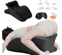 Huashenglong Arcova Sweet Spot Pillow, 27 Degree Couples Pillow with Memory Foam, Adjustable Multi-Position & Back Support, Anti-Slip Waterproof Cover with Replaceable Design for All Postures (Black)