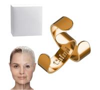 Huashenglong Calmi Ring, The Original Calmi Magnetic Rings for Women, Adjustable Magnetic Ring - Gentle Magnet & Acupressure Fusion, The Natural Solution,A Thoughtful Gift of Comfort (2 * Gold)