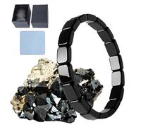 Huashenglong Hemys Hematite Bracelet, Hemys Hematite Bracelet for Men, Regain Your Innate Confidence and Motivation, Be Focused, Strong, And Ready to Take on Anything (1Pcs)