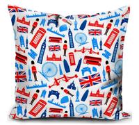 HUASHUZI Union Jack Flags Cushion Covers British Gifts London Souvenirs Festival Party Decorations Double-sided England Uk Vintage Decor Home for Bedding Office 18"x18"(45x45cm) Union Jack 11