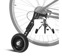 HUASION Adjustable Bicycle Training Wheels for Adults, Fit 24" to 28" Bikes, Steel Construction, Black, 1 Pair - Safe and Stable Learning