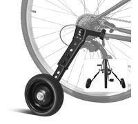 HUASION Adjustable Bicycle Training Wheels for Adults, Fit 24" to 28" Bikes, Steel Construction, Black, 1 Pair - Safe and Stable Learning