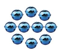 HUASUN Christmas Bells 10Pcs 5cm Jingle Bells Colorful Craft Bells Five-point Star Big Christmas Bells for Christmas Party Christmas Tree Decoration DIY Wreath Holiday Decorations (Royal Blue)