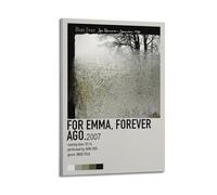 HUASYERRHW Bon Iver For Emma, Forever Ago Poster Wall Art Decor Painting Canvas for Living Room Bed Room Poster12x18inch(30x45cm) Frame-style