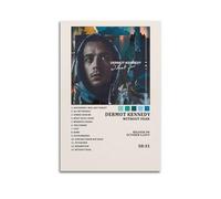 HUASYERRHW Dermot Kennedy Album Without Fear Tracklist Poster Wall Art Decor Painting Canvas for Living Room Bed Room Poster20x30inch(50x75cm) Unframe-style
