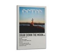 HUASYERRHW Foxing Draw Down The Moon Poster Wall Art Decor Painting Canvas for Living Room Bed Room Poster24x36inch(60x90cm) Frame-style