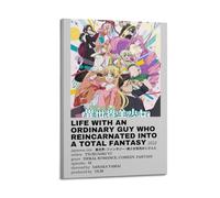 HUASYERRHW Life with An Ordinary Guy Who Reincarnated Into A Total Fantasy Knockout Poster Wall Art Decor Painting Canvas for Living Room Bed Room Poster12x18inch(30x45cm) Frame-style