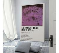 HUASYERRHW Mazzy Star Album So Tonight That I Might See Poster Wall Art Decor Painting Canvas for Living Room Bed Room Poster12x18inch(30x45cm) Frame-style