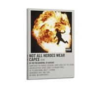 HUASYERRHW Metro Boomin NOT ALL HEROES WEAR CAPES Poster Wall Art Decor Painting Canvas for Living Room Bed Room Poster16x24inch(40x60cm) Frame-style