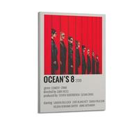 HUASYERRHW Ocean's 8 Poster Wall Art Decor Painting Canvas for Living Room Bed Room Poster08x12inch(20x30cm) Frame-style