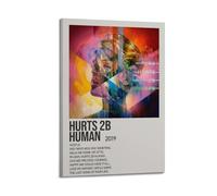 HUASYERRHW P!nk Album Hurts 2B Human Poster Wall Art Decor Painting Canvas for Living Room Bed Room Poster16x24inch(40x60cm) Frame-style