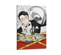 HUASYERRHW The Dinner Table Detective Anime Poster Wall Art Decor Painting Canvas for Living Room Bed Room Poster16x24inch(40x60cm) Frame-style