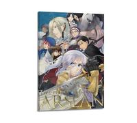 HUASYERRHW The Heroic Legend Of Arslan Poster Wall Art Decor Painting Canvas for Living Room Bed Room Poster08x12inch(20x30cm) Frame-style