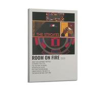 HUASYERRHW The Strokes Room On Fire Poster Wall Art Decor Painting Canvas for Living Room Bed Room Poster24x36inch(60x90cm) Frame-style