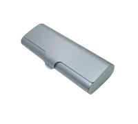 HUATEEN Aluminium Hard Shell Spectacle Case with Magnetic Closure - Slimline Protective Glasses Case for Men & Women, Velvet Lined Eyeglass Holder for Travel/Work (Grey)
