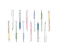 HUATEEN Engraved Retractable Craft Knife Set -12 Pcs 6 Colours Precision Scalpel with Tungsten Blades for Paper Cutting, DIY Crafts & Scrapbooking (13.8cm Adult Safe Crafting Tool)