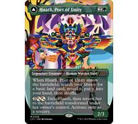 Huatli, Poet of Unity // Roar of the Fifth People (Borderless Art) | Lost Caverns of Ixalan