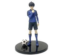 Huawealthy Blue Lock Anime Isagi Yoichi Figure Dressing Number 11 Jersey Modeling 17cm Standing Posture Anime Figure Statue for Desk and Room Decoration and Collection