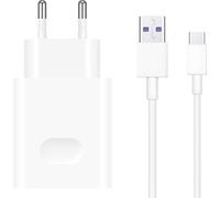 HUAWEI CHARGEUR SECTEUR SUPERCHARGE 2.0 CP84 BLANC 40W USB C