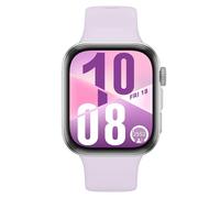 HUAWEI Watch Fit 4 - Aluminium Alloy, Purple Fluoroelastomer Strap, Purple,Silver/Grey