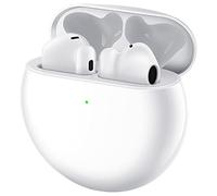 HUAWEI FreeBuds 4 - Wireless Bluetooth Open-fit Earphones with Hybrid Active Noise Cancellation, High-Resolution Sound Triple-Mic Earbuds, Long Battery Life, Fast Wired Charging, Ceramic White