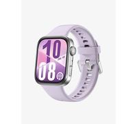 HUAWEI Watch Fit 4 - Aluminium Alloy, Purple Fluoroelastomer Strap, Purple,Silver/Grey