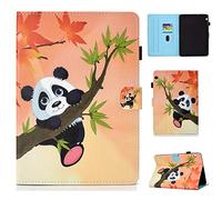 HUAWEI MediaPad T3 10 9.6-Inch Tablet 2017 Case - Cute Patterns Slim Lightweight Case Protective PU Leather with Card Slots for HUAWEI MediaPad T3 10 9.6-Inch Tablet 2017-Bamboo bear