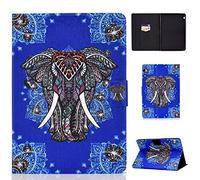 Huawei MediaPad T5 10 10.1 inch 2018 Tablet Case - Cute Patterns Slim Lightweight Case Protective PU Leather with Card Slots for Huawei Mediapad T5 10 10.1 Inch Tablet 2018-Ethnic elephant