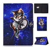 Huawei MediaPad T5 10 10.1 inch 2018 Tablet Case - Cute Patterns Slim Lightweight Case Protective PU Leather with Card Slots for Huawei Mediapad T5 10 10.1 Inch Tablet 2018-Spectacle cat