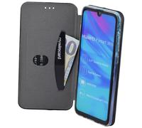 Huawei P Smart 2019 Case Bag Book Cover Protection Bumper Wallet Case in Black