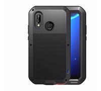 Huawei P20 Lite Case, Love Mei Shockproof Waterproof Aluminium Cover Case for Huawei P20 Lite (Black)