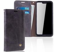 Huawei P20 Lite Phone Case Protection Bag Flip Cover Wallet Shell Gray