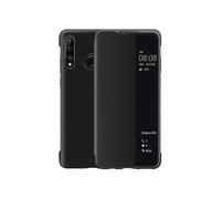 Huawei P30 Lite Case, Smart View Leather Flip Case, [power Saving Mode][full Protection](p30lite,bla