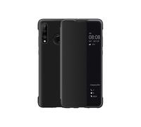 Huawei P30 Lite Case, Smart View Leather Flip Case, [Power Saving Mode][Full Protection](P30Lite,Bla