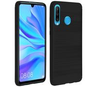 Huawei P30 Lite / Honor 20S Reinforced Flexible Case Brushed Carbon Effect