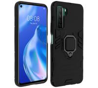 Huawei P40 Lite 5G Hybrid Shockproof Case with Metallic Ring Stand