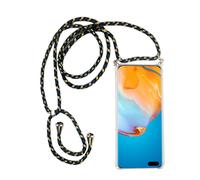 Huawei P40 Lite Phone Necklace Case With Strap To Hang Cord Camouflage