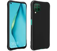 Huawei P40 Lite Protective Silicone Case with Bumper Sides -Black