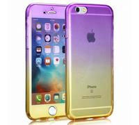 Huawei P9 Lite Full Body 360 Silicone Protective Case Phone Case Purple / Yellow