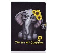 Huawei T5 Case - Bspring Ultra Slim PU Leather Cover TPU Soft Case Compatible with Huawei MediaPad T5 10 Support Two Angles Standing, Eye