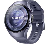 HUAWEI WATCH 5, 46mm Smartwatch, Multi-sensing X-TAP, Health MOT, Real-Time Fingertip Blood Oxygen, up to 11 Days Battery Life, eSIM, Aerospace-Grade Titanium/Stainless Steel, iOS & Android, Purple