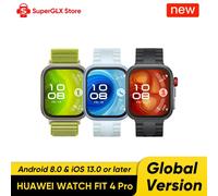 HUAWEI WATCH FIT 4 Pro Smartwatch Global Version 1.82 inch AMOLED Display Sapphire Glass ECG Sensor iOS & Android Compatible NFC Global Version Green