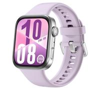 HUAWEI Watch Fit 4 - Aluminium Alloy, Purple Fluoroelastomer Strap, Purple,Silver/Grey