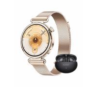 HUAWEI WATCH GT 6 41mm Gold + FreeBuds 6i Black, AMOLED Touchscreen, up to 14 days battery life, Cycling, 100+ Sports Mode, iOS & Android Compatible, Emotional Wellbeing
