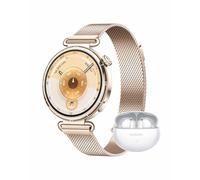 HUAWEI WATCH GT 6 41mm Gold + FreeBuds 6i White, AMOLED Touchscreen, up to 14 days battery life, 100+ Sports Mode, iOS & Android, All-day Health Monitoring, Emotional Wellbeing
