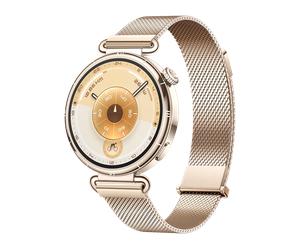 HUAWEI WATCH GT 6 41mm Gold Milanese/ Milanese Strap/ Up to 14-Day Battery Life/ Accurate GPS and Heart Rate Tracking/ Virtual Cycling Power/ Compatible with Android & iOS