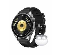 HUAWEI WATCH GT 6 46mm Black + FreeBuds 6i White, 1.47''AMOLED Touchscreen, up to 21 days battery life, Cycling,100+ Sports Mode, iOS & Android, All-day Health Monitoring, Emotional Wellbeing
